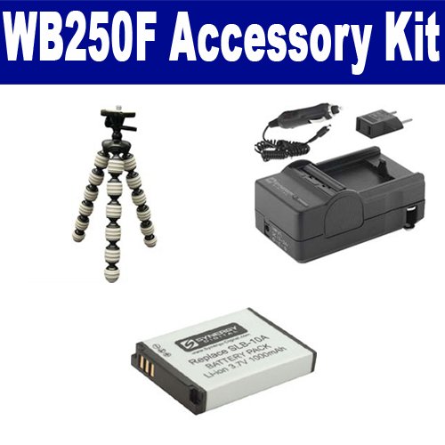 Samsung WB250F Digital Camera Accessory Kit with Battery, Charger & Tripod - Complete Bundle for Travel, Vlogging & Photography