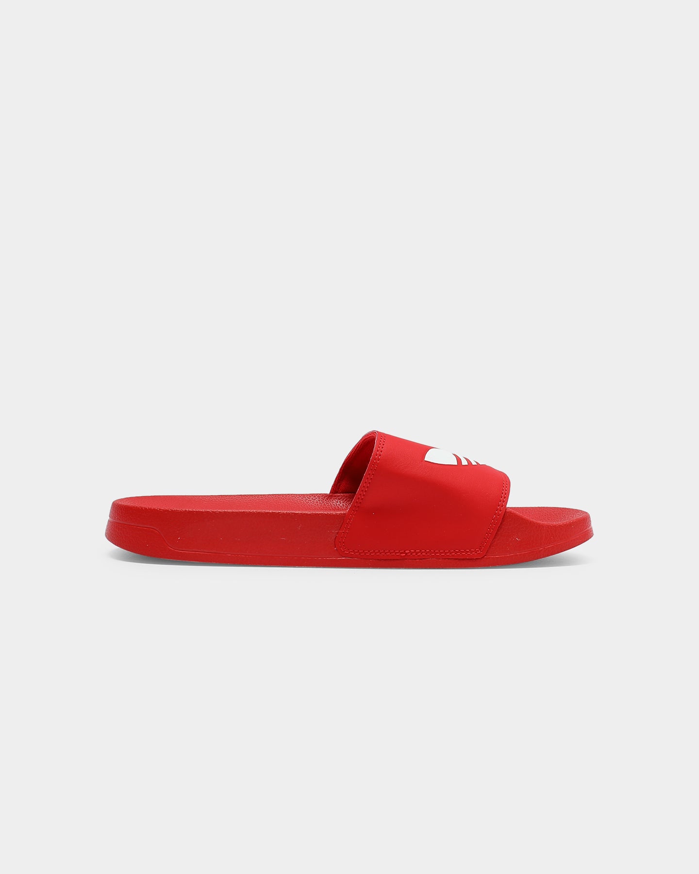 Adidas Adilette Lite Slides - Comfortable Men's & Women's Sandals in Scarlet/White - Perfect for Pool, Beach, Gym & Casual Wear