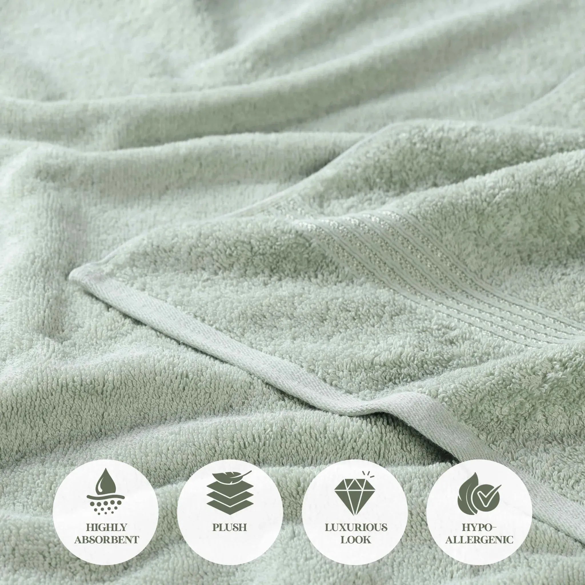 Premium Egyptian Cotton Bath Towels Set of 4 - Ultra Soft & Highly Absorbent Luxury Towels for Spa, Hotel & Home Use