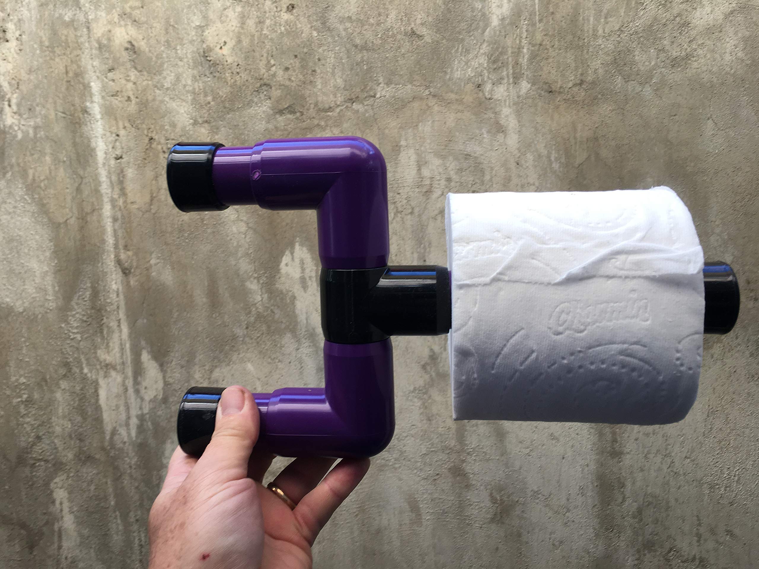 ChromaTube Xenon Rotating Bathroom Tissue Holder - Wall Mounted Toilet Paper Dispenser for Modern Bathrooms & Powder Rooms - Easy Installation & Space Saving Design
