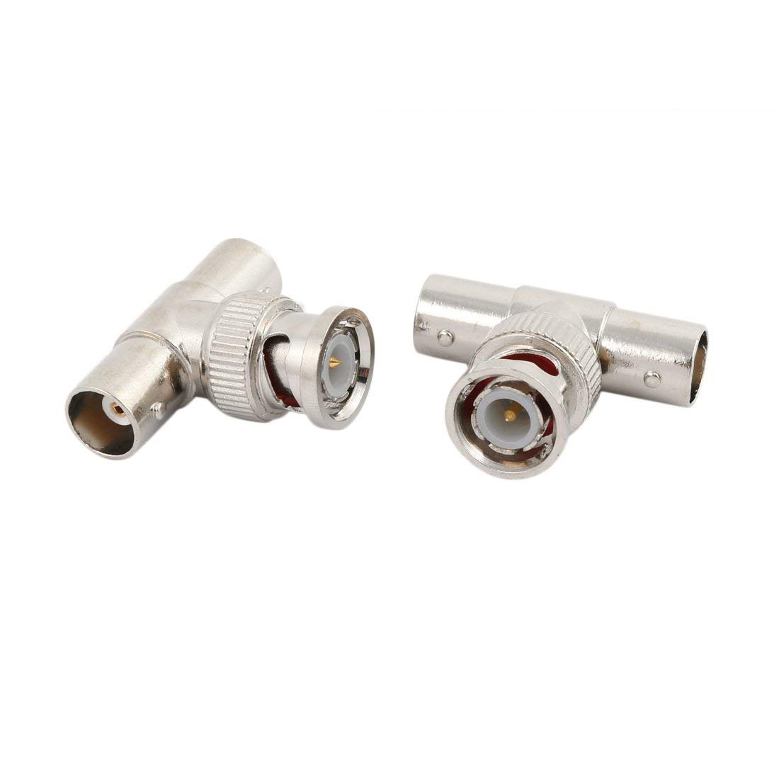 MaK WOrLD® BNC Male to 2 BNC Female T-Connector Splitter Adapter for CCTV, Video Surveillance & RF Signal Distribution