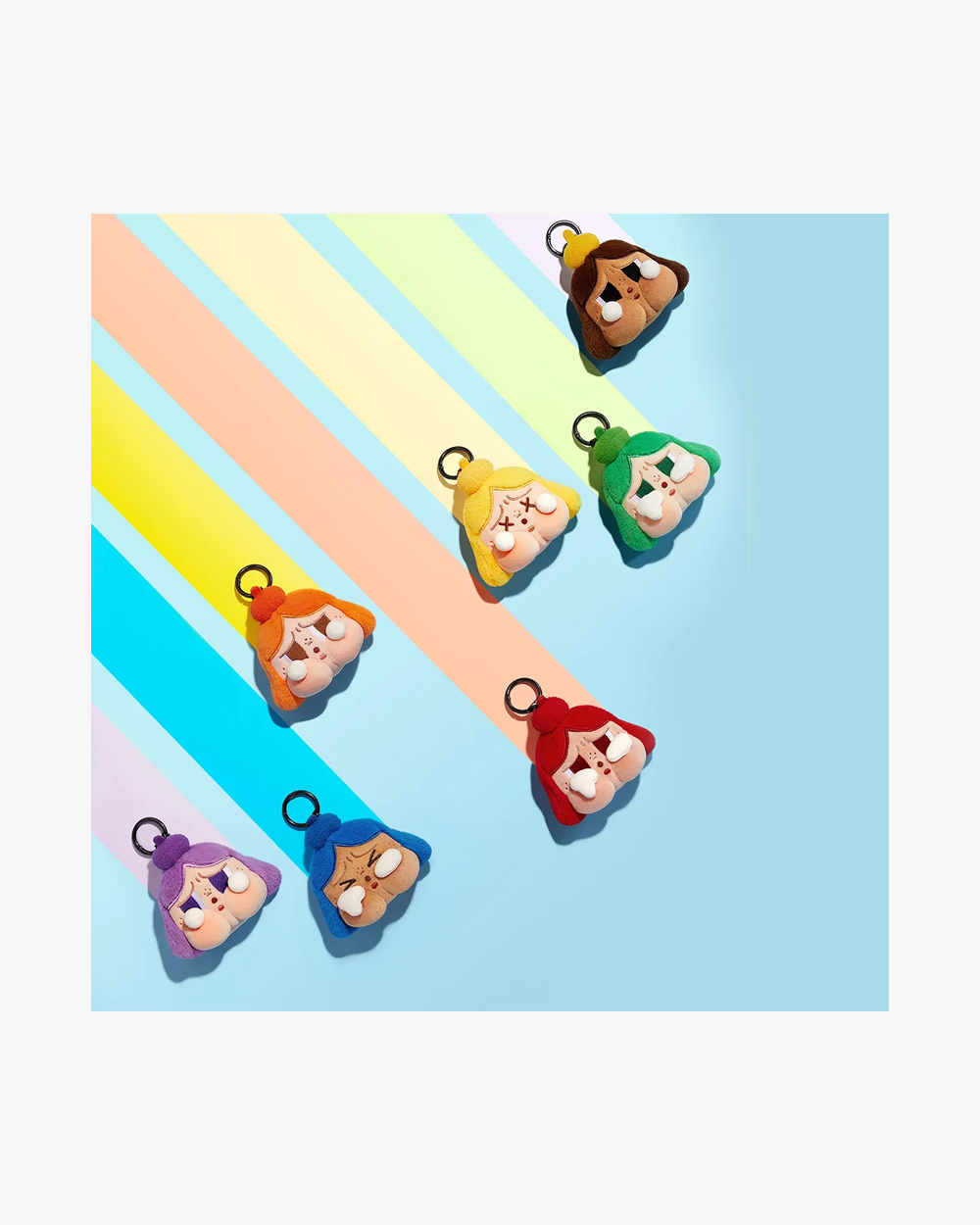 POP MART CRYBABY Cheer Up Baby Series Vinyl Plush Pendant - Cute Anime Keychain for Backpacks, Gifts & Collectibles