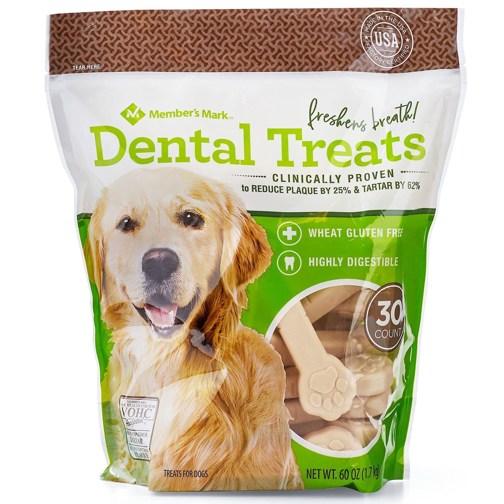 Premium Dental Chew Treats for Dogs - 30 Count, Wholesale Bulk Pack | Natural Tartar Control & Fresh Breath | Ideal for Small & Medium Breeds | Perfect for Daily Oral Care & Training Rewards