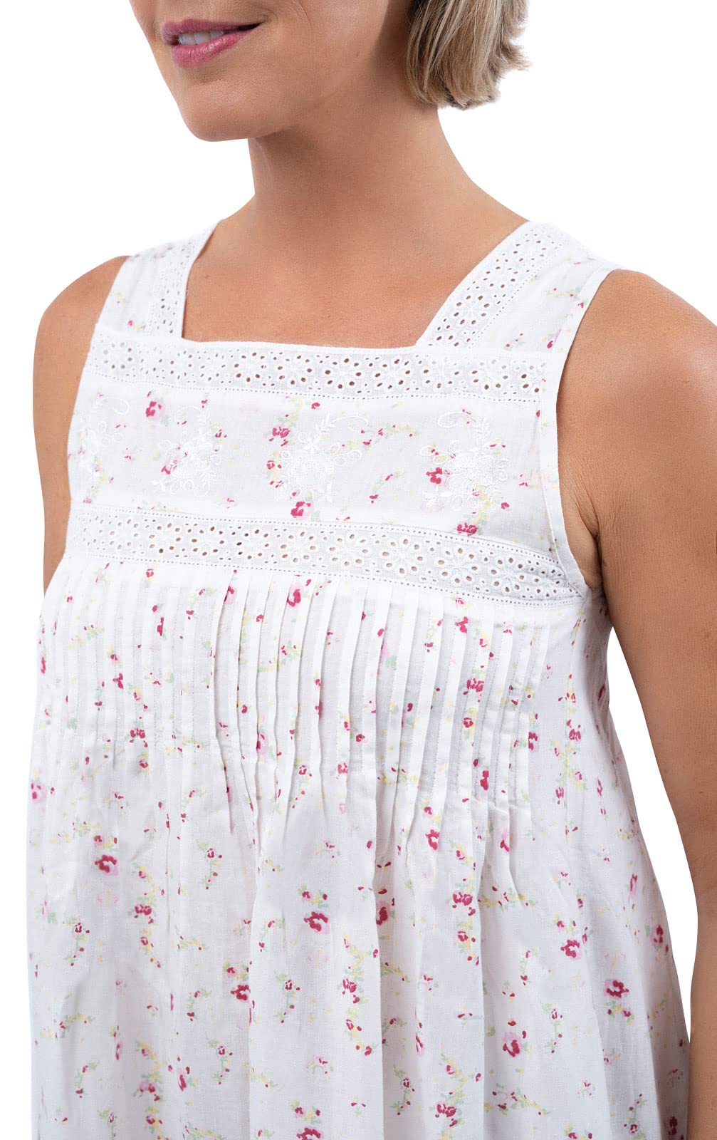 Eleanor 100% Cotton Victorian Nightgown for Women - Soft & Comfortable Sleepwear for Relaxing Evenings & Cozy Nights at Home