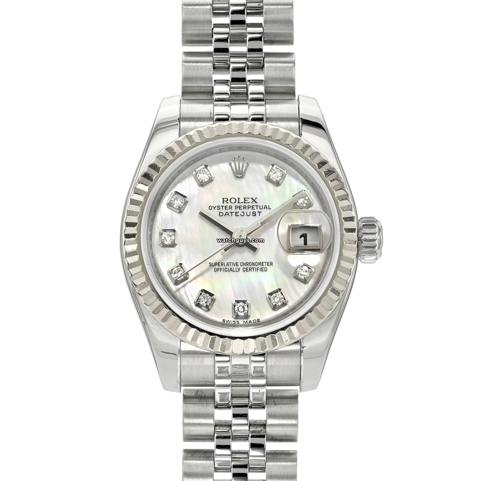 Rolex Datejust 179174 Ladies Watch - Pink Mother of Pearl Dial & Diamond Bezel | Luxury Dress Watch for Women, Perfect for Weddings & Formal Events