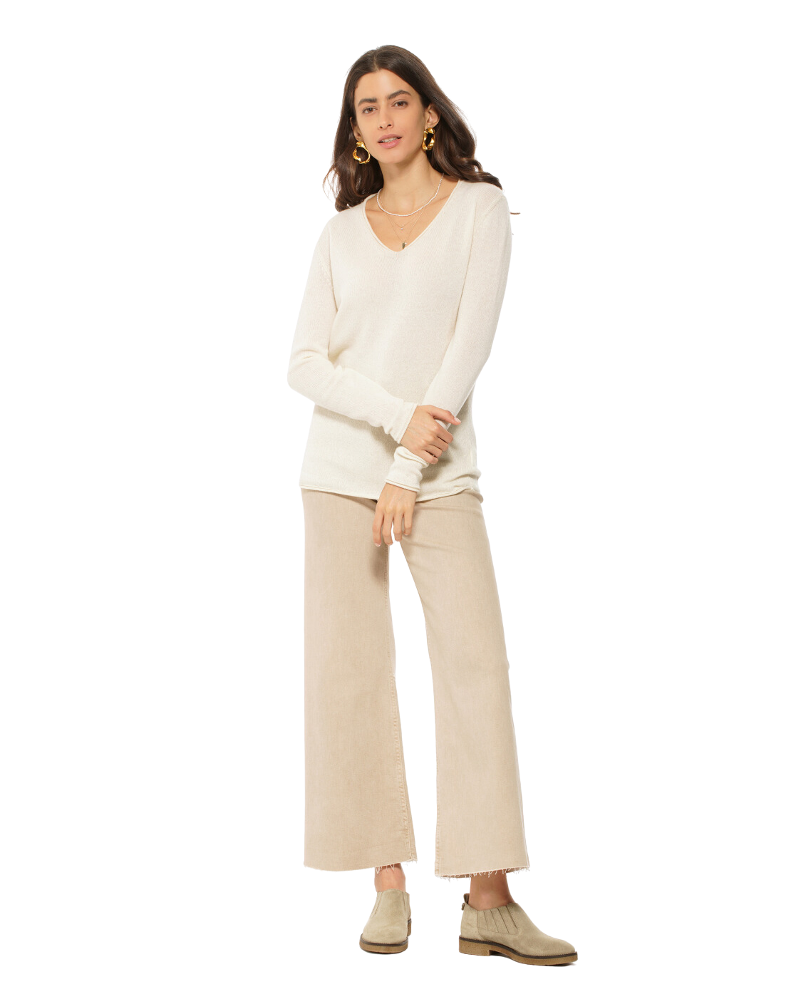 Ultra Light Cashmere V-Neck Sweater for Women - Soft & Warm Red Pullover | Perfect for Office, Date Night & Casual Outfits