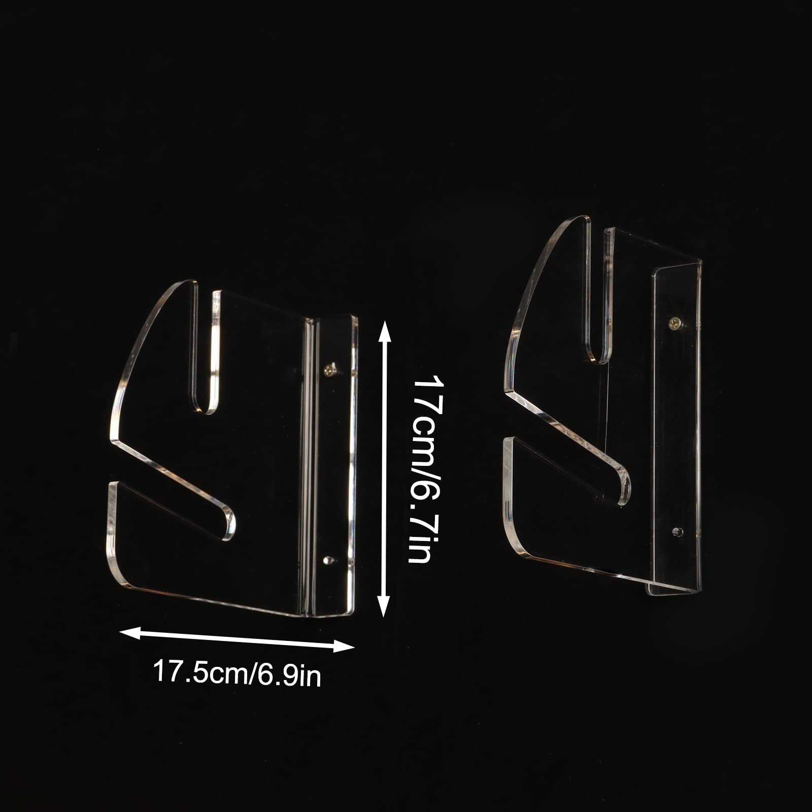Double Layer Skateboard Wall Rack - Transparent Storage for Home & Shop Display