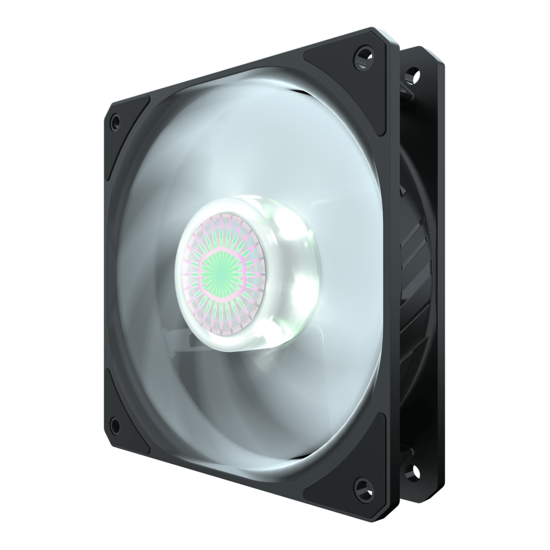 Cooler Master MFX B2DN 18NPW R1 SickleFlow 120 PWM White LED Case Fan - High Airflow, Quiet Cooling for PC Gaming & Computer Builds (2-Year Warranty) - Perfect for Gaming Rigs, Workstations & PC Cooling Systems