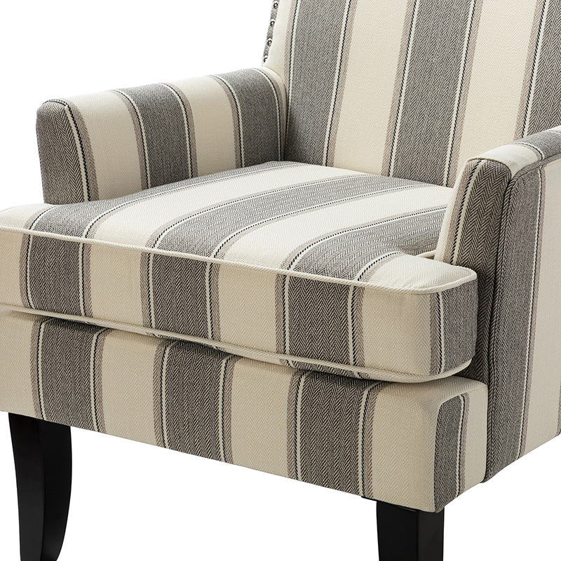 Bradley Armchair - Modern Accent Chair for Living Room, Bedroom & Office - Comfortable Upholstered Lounge Chair with Sturdy Wooden Legs - Perfect for Relaxing, Reading & Decorating Your Home
