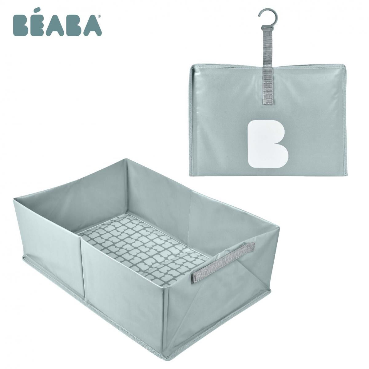 Beaba Camélé’O Foldable Baby Bathtub - Portable & Space-Saving Infant Bath Tub for Newborns to Toddlers - Perfect for Home, Travel & Nursery Use