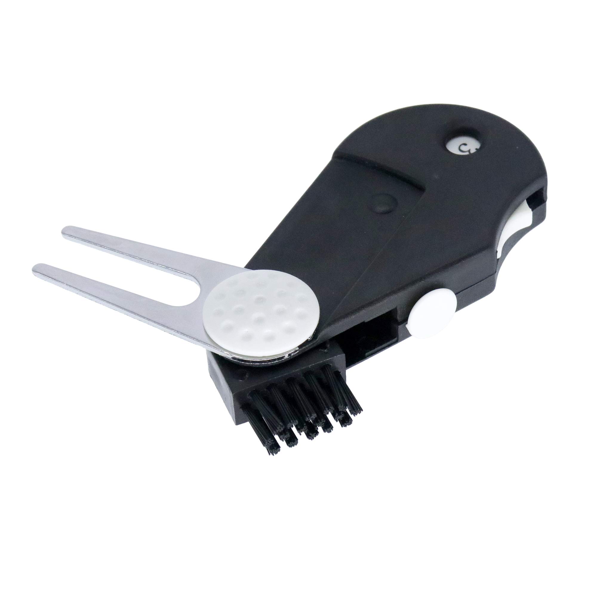 5 in 1 Golf Multi-Tool with Club Brush, Divot Repair Tool, Stroke Counter, Ball Marker & Groove Cleaner | Compact Golf Accessories for On-Course Convenience | Perfect for Golfers, Tournaments & Practice Sessions