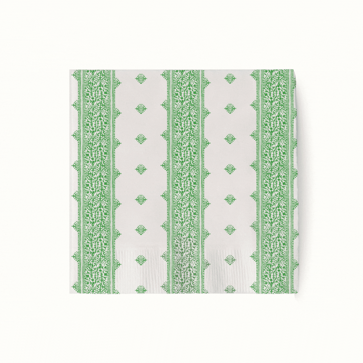 Peter Dunham & Hudson Grace Green Fig and Fez Cocktail Napkins - Set of 50 Premium Linen Napkins for Parties, Weddings & Elegant Dining