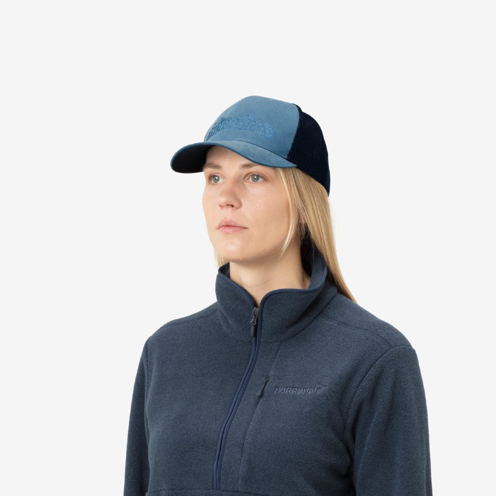 Norrona Unisex Mesh Snap Back Trucker Hat - Breathable & Adjustable for Outdoor Activities, Hiking, and Casual Wear
