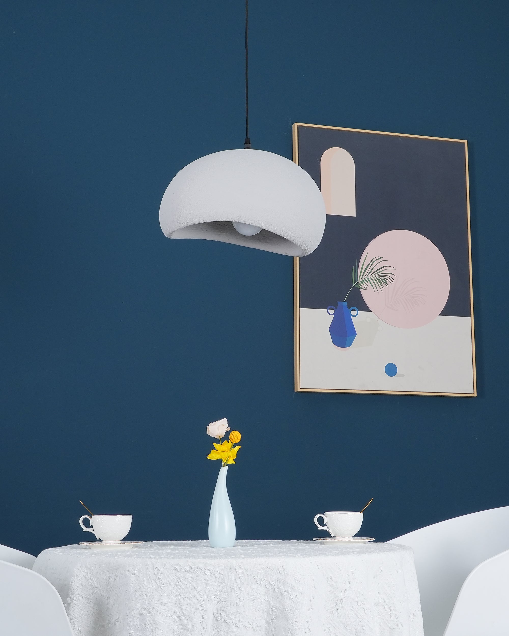 Cloud Pendant Light - Modern B-Shaped Hanging Lamp for Kitchen Island, Dining Room, or Bedroom Lighting