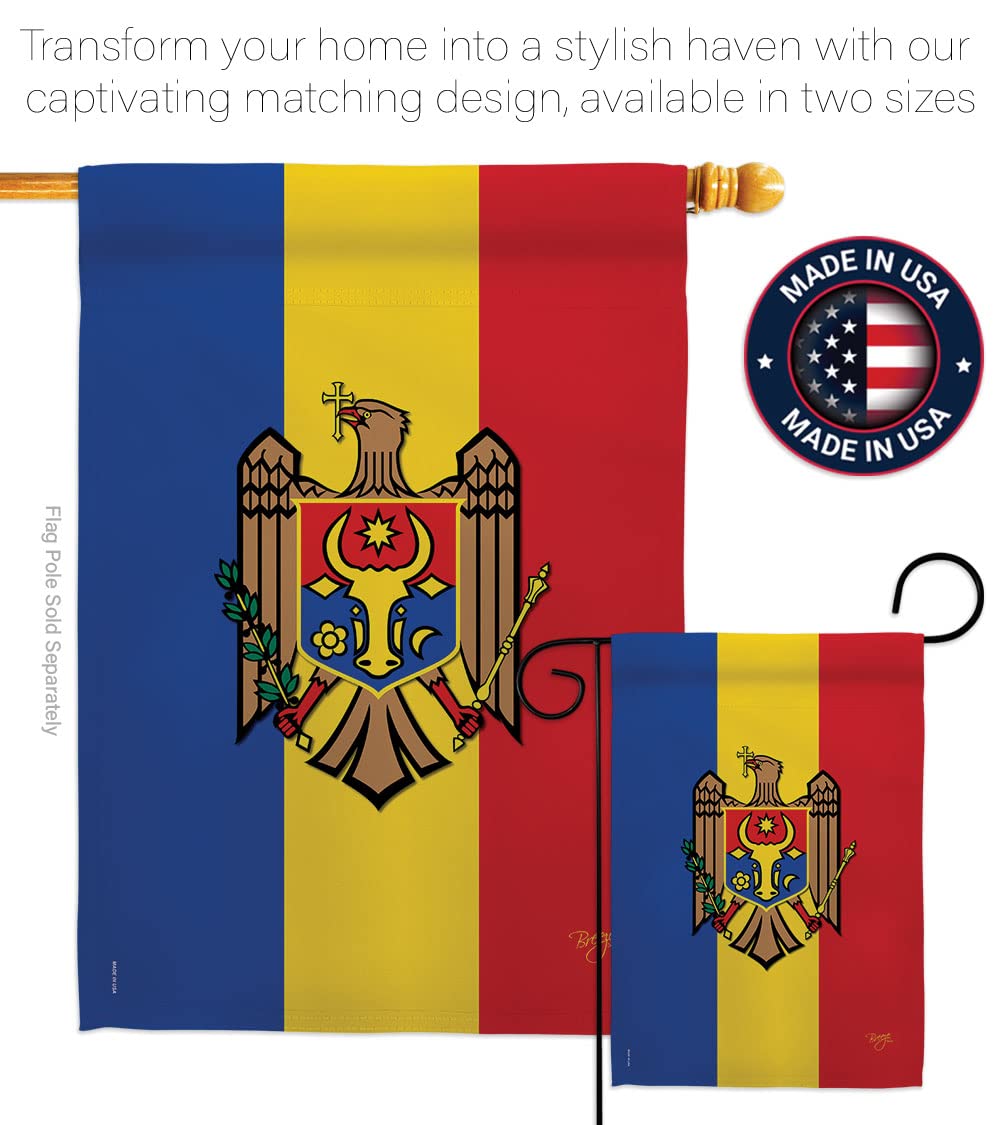 Moldova National Flag Set 28