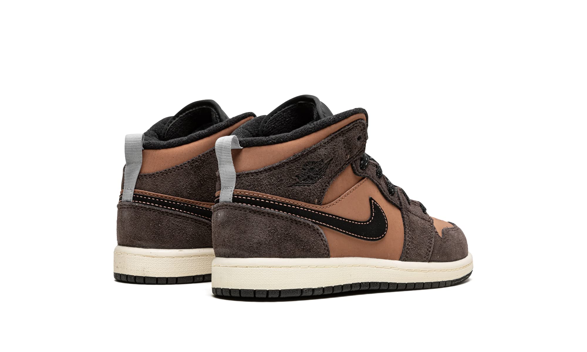 Nike Jordan 1 Mid Dark Chocolate DC7249-200 Basketball Shoes for Kids - Comfortable Preschool Sneakers for School, Playground & Casual Wear