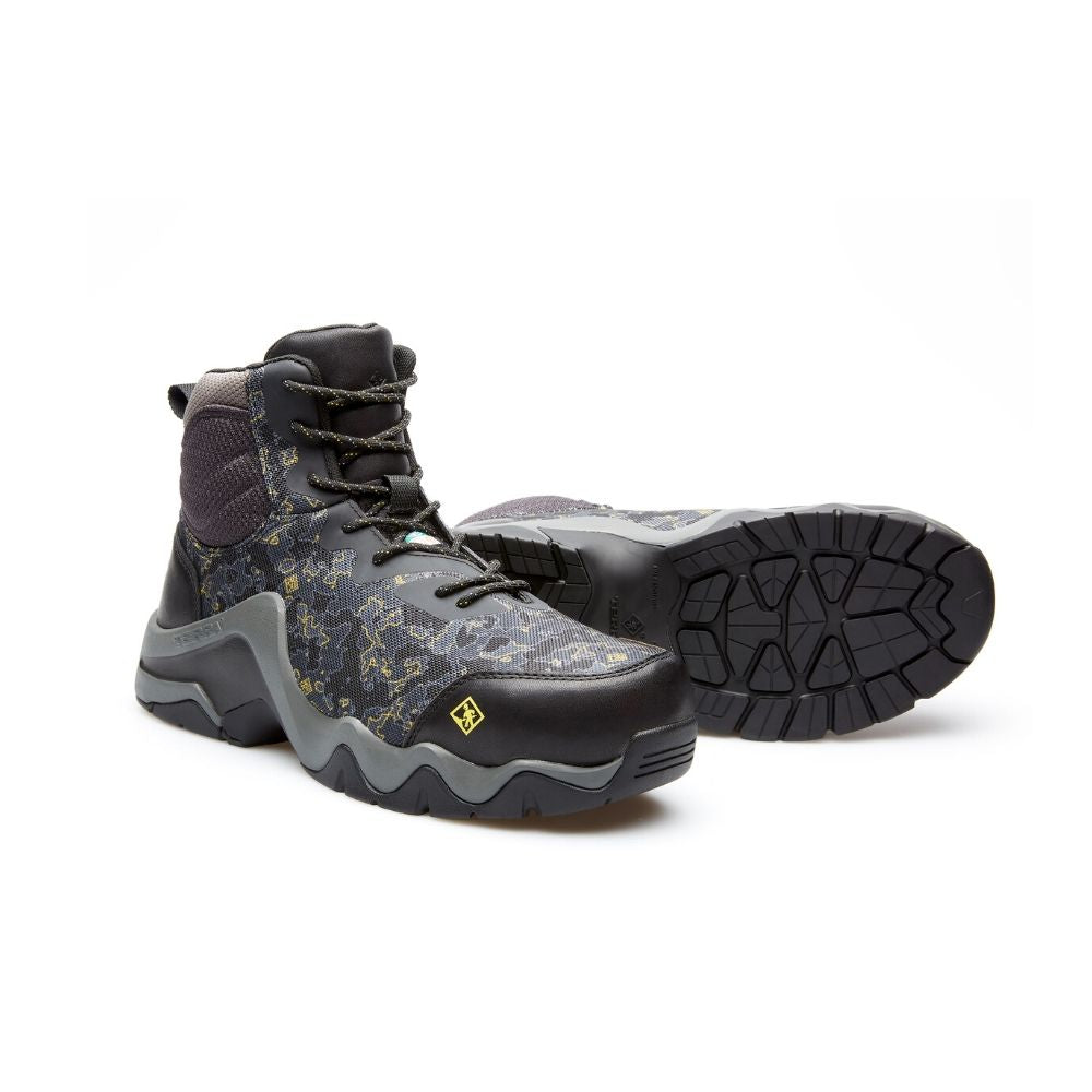Terra EKG MID Men's Composite Toe Work Shoes - Lightweight Athletic Safety Boots for Construction & Outdoor Work (Camo) | Slip-Resistant & Comfortable for All-Day Wear