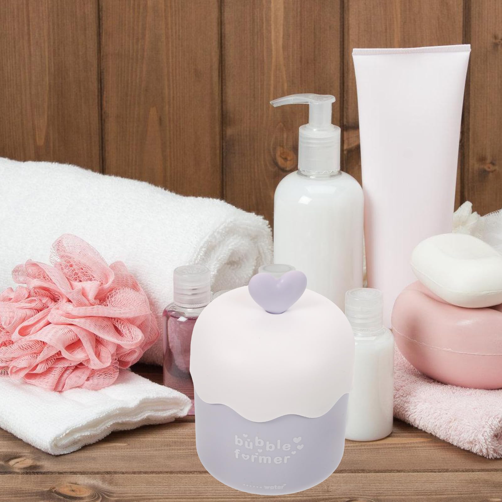 Beavorty Facial Foam Maker - Rich Lather Bubble Foamer Cup for Deep Cleansing | Plastic Skincare Tool for Face Wash | Perfect for Daily Skincare Routine & Spa Days at Home