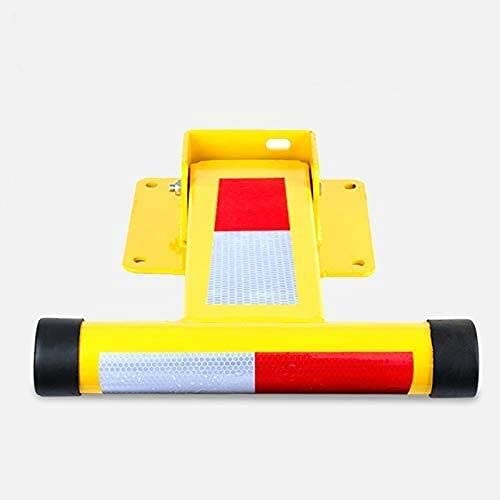 Foldable Parking Barrier Column - 36.6x37.7x25cm Detachable Double Lock Bollard for Secure Parking Spaces | Ideal for Driveways, Garages & Commercial Lots