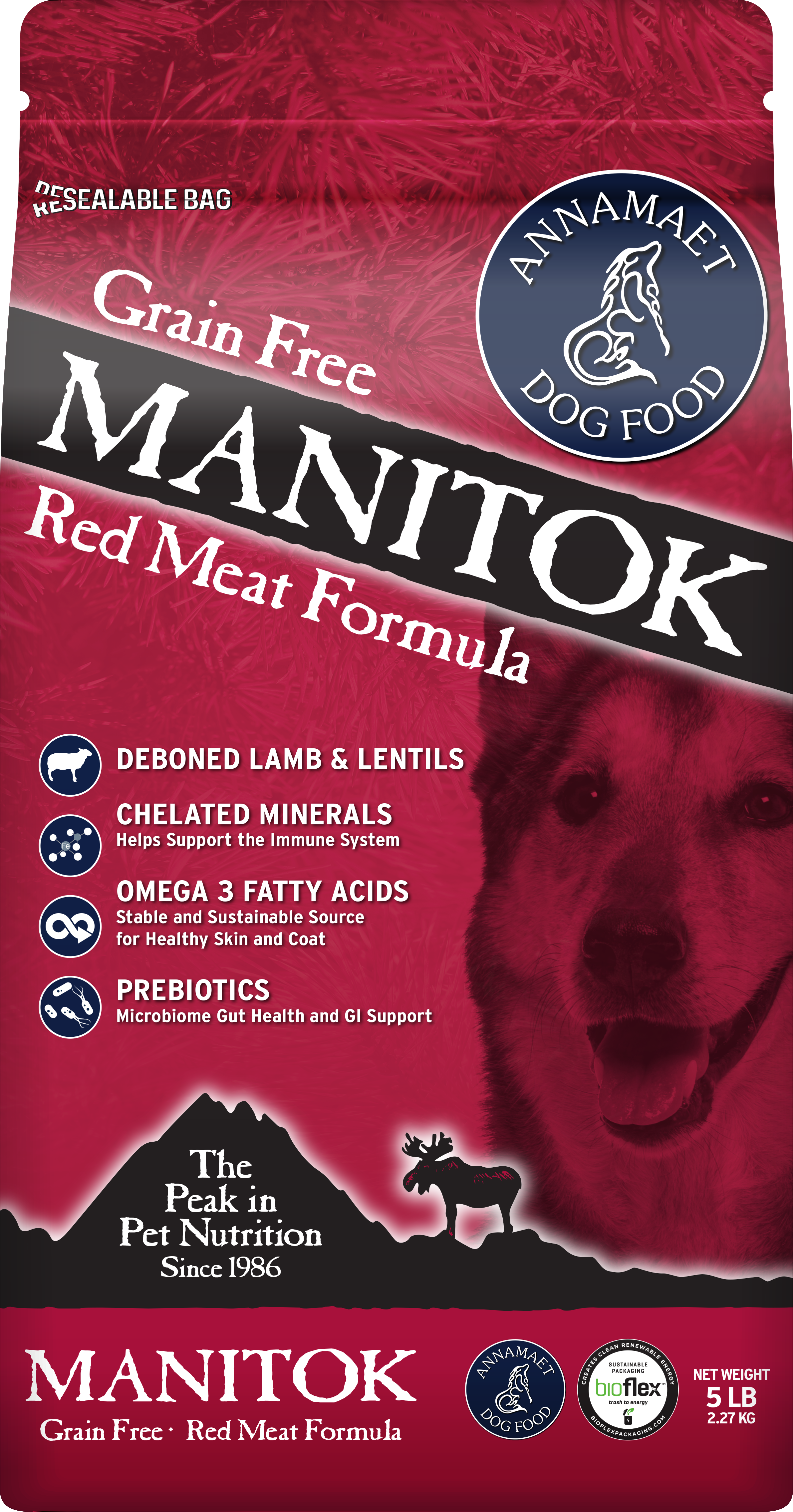 Annamaet Grain Free Dry Dog Food - High Protein, Natural Ingredients for All Breeds & Ages - Perfect for Active Dogs & Sensitive Stomachs