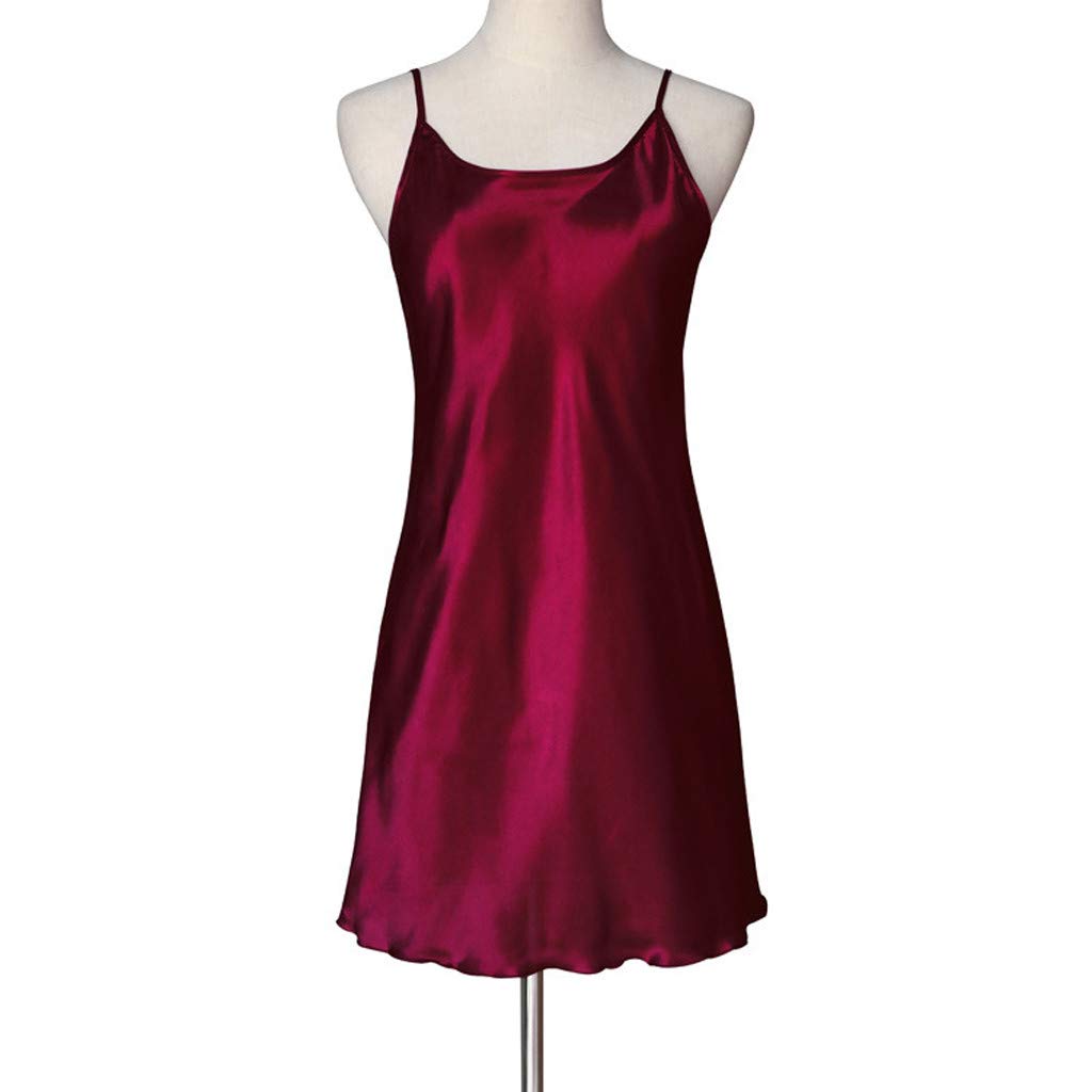 Sexy Satin Babydoll Nightgown for Women - V Neck Criss Cross Lingerie Set, Honeymoon Sleepwear & Lounge Wear - Perfect for Valentine's Day, Anniversary Gifts and Romantic Nights