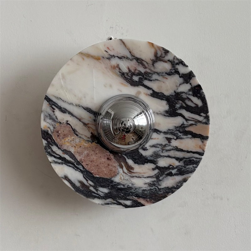 Calacatta Marble Wall Sconce Light - Modern Gold Finish Bathroom Vanity Lighting for Bedroom, Hallway & Living Room Decor