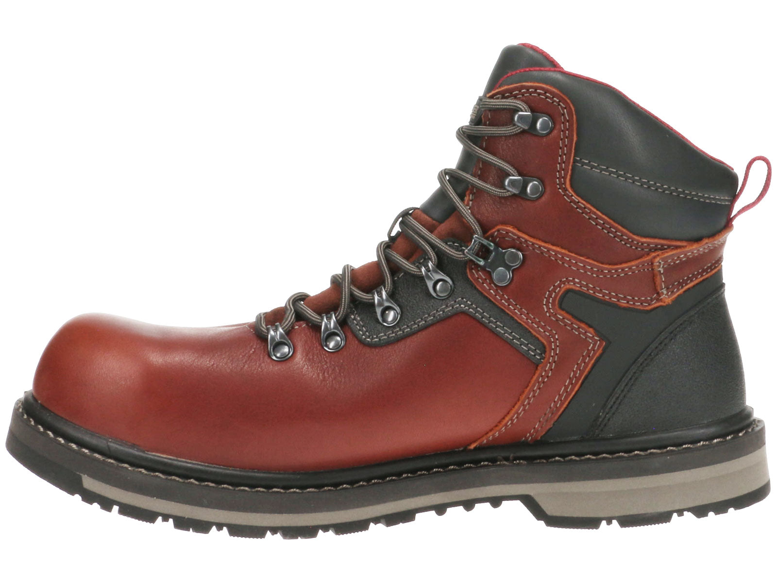 Avenger Men's Blacksmith Safety Toe Work Boots - Brown Leather Steel Toe Construction Boots for Heavy Duty Work, Outdoor & Industrial Use