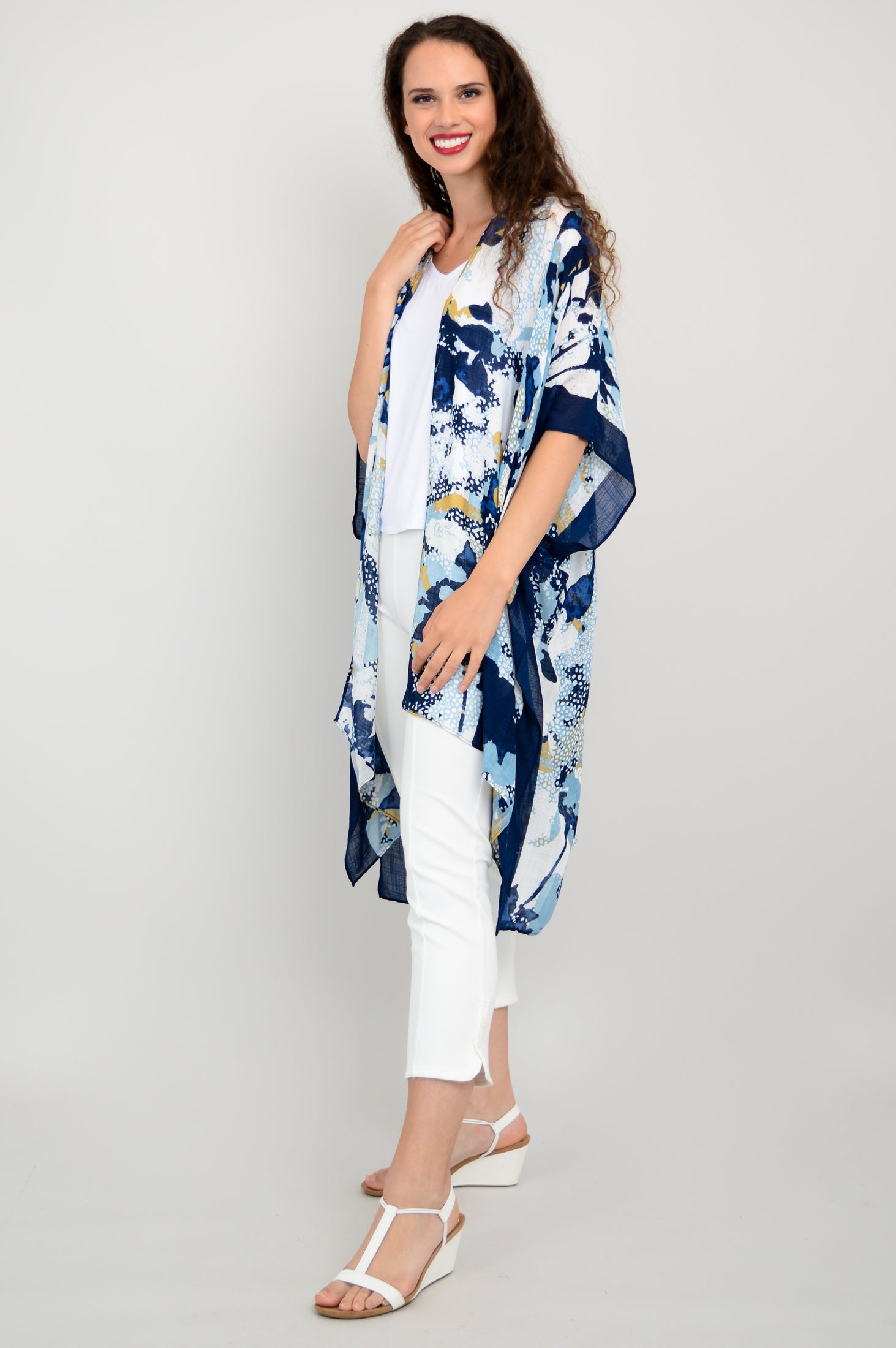 Darcy Maka Indigo One Size Women's Casual Dress - Perfect for Summer Outings, Beach Vacations, and Date Nights