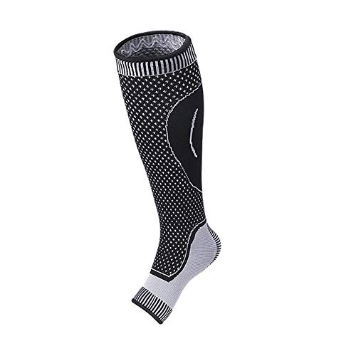 Fesjoy Compression Leg Sleeves for Running, Football & Basketball - Calf Support Socks with Arch Support for Pain Relief & Muscle Recovery - Ideal for Athletes, Runners & Active Lifestyles