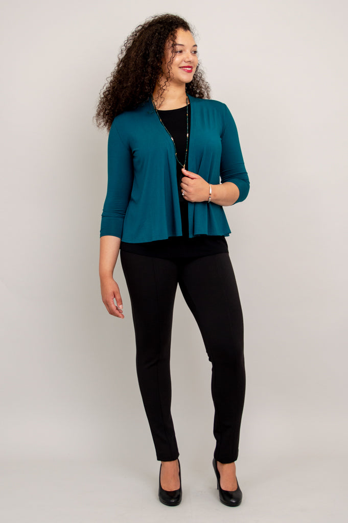 Kathy Jacket - Eco-Friendly Teal Bamboo Jacket for Women | Lightweight & Breathable | Perfect for Outdoor Activities & Casual Wear