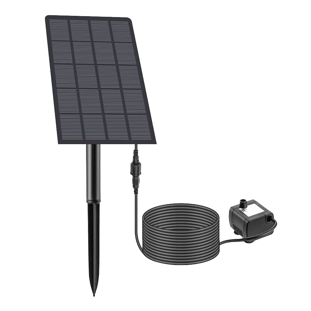 180L/H Solar Water Pump for Bird Bath, Garden Fountain, Backyard Pool - Outdoor Solar Powered Fountain Pump with 4 Nozzles - Perfect for Patio, Pond & Yard Decor