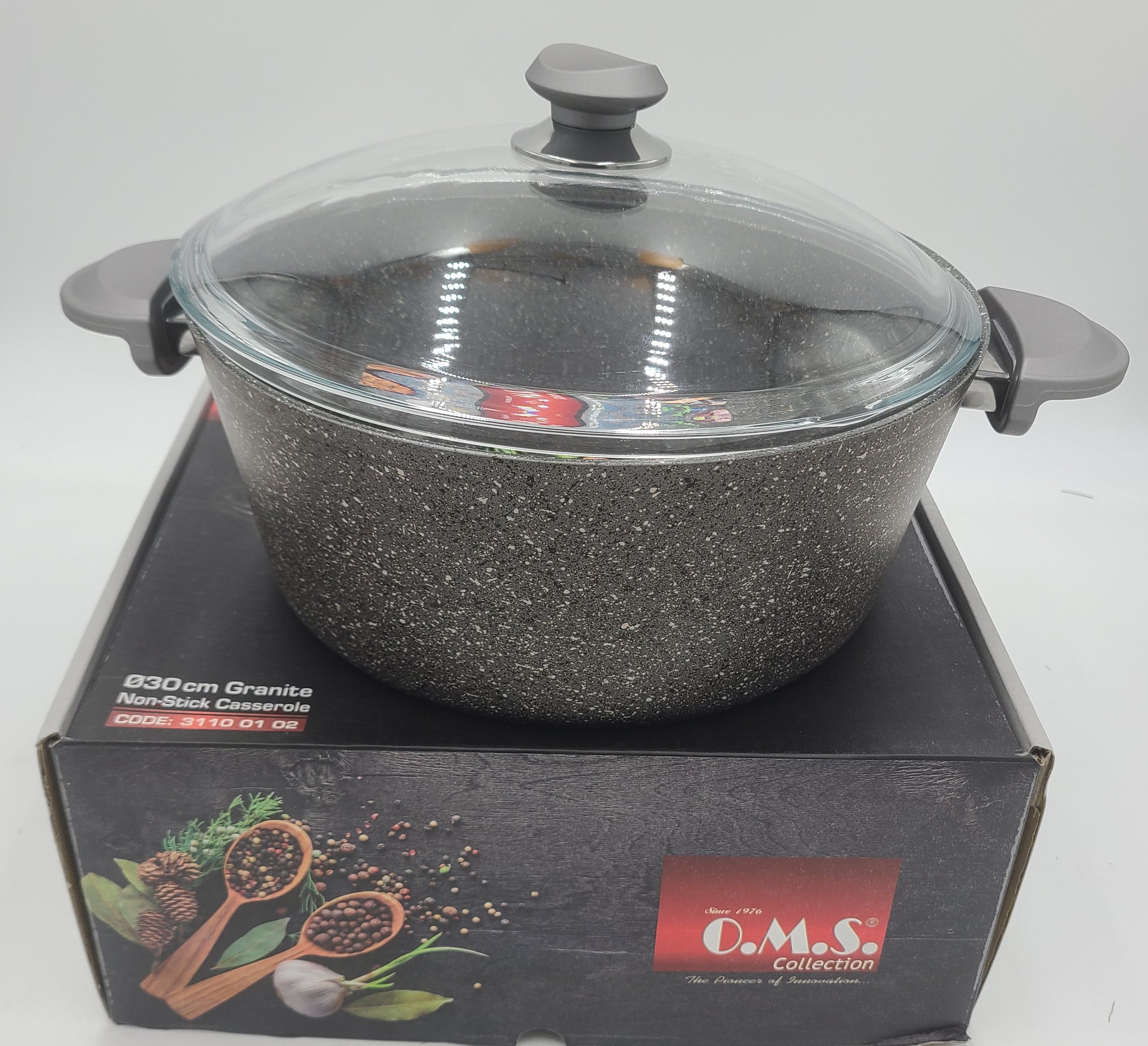 12-Piece Granite Cookware Set - Non-Stick & Durable Pots and Pans for Professional & Home Cooking | Perfect for Induction, Gas & Electric Stoves