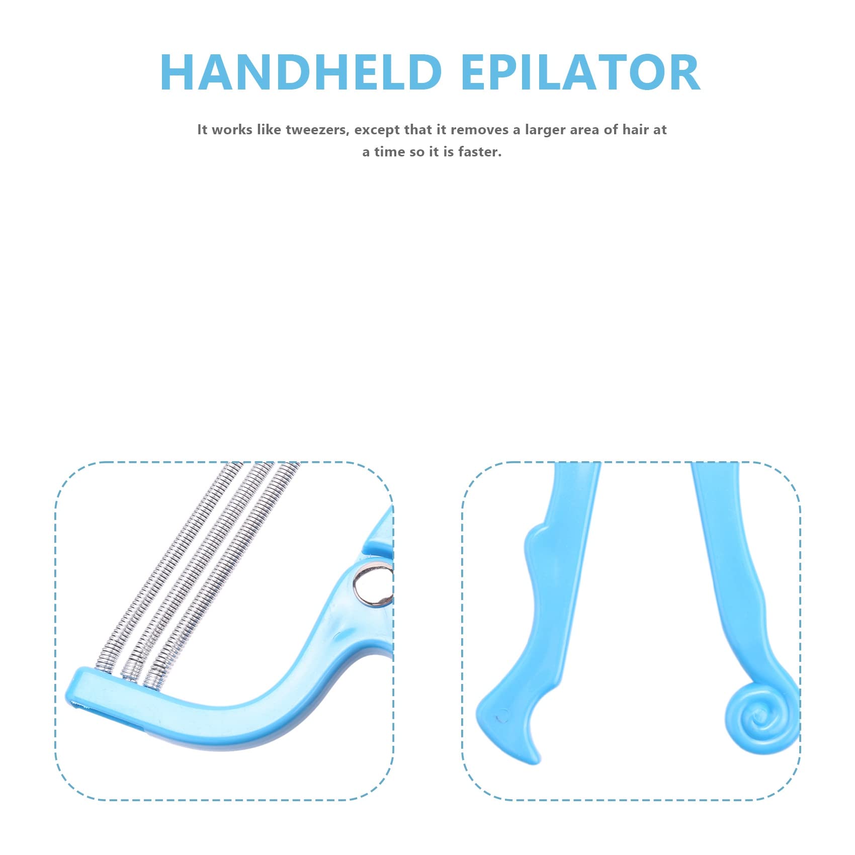 Professional Handheld Hair Removal Threading Epilator Tool - Painless Facial & Body Hair Remover for Eyebrows, Upper Lip, Chin - Perfect for Home & Salon Use