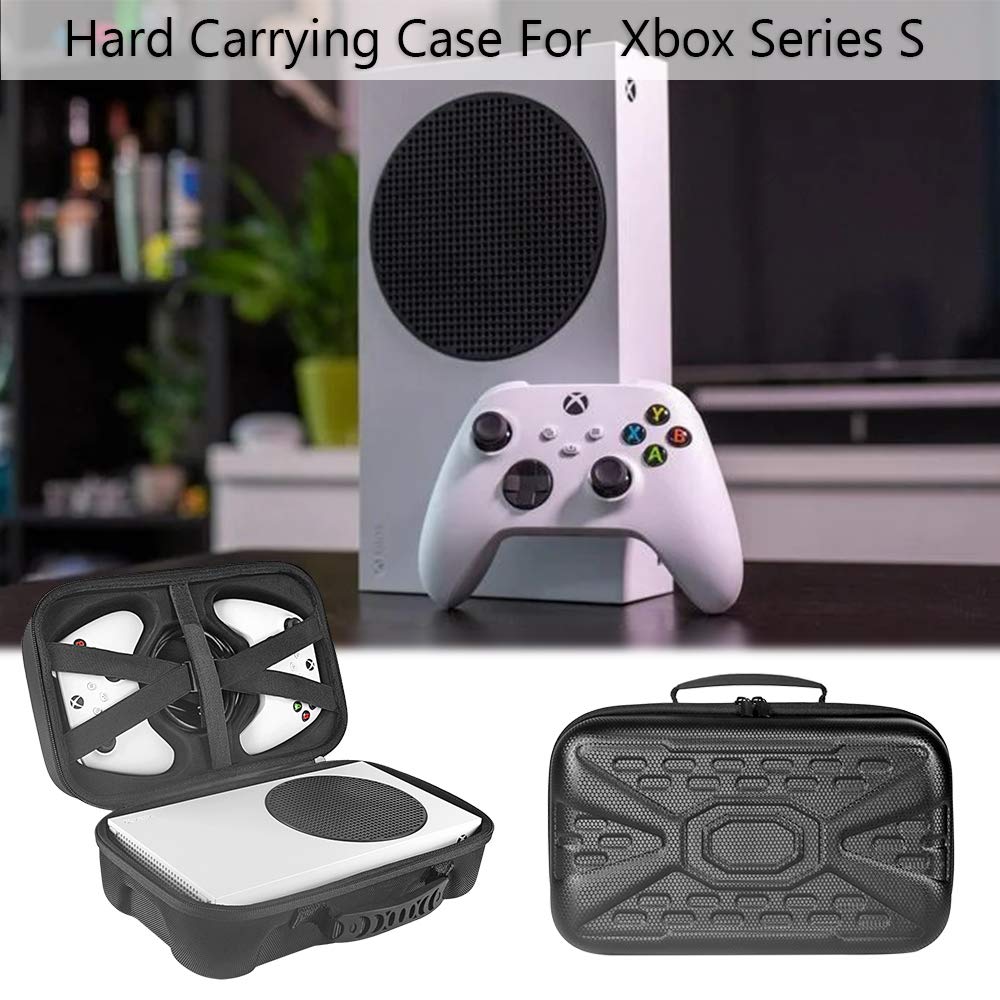Seracle Travel Storage Bag for Xbox Series S Console & Wireless Controller - Protective Carrying Case with Beauty Case - Perfect for Gaming, Travel & Storage - Black