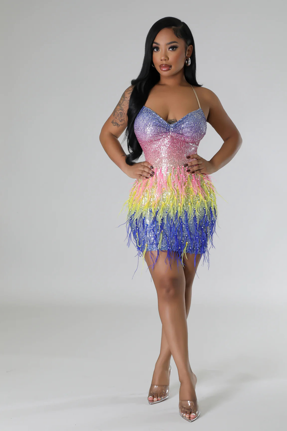 Sparkly Sequin Mini Dress for Women - Elegant Party & Club Wear - Perfect for Night Out, Prom, and Special Occasions