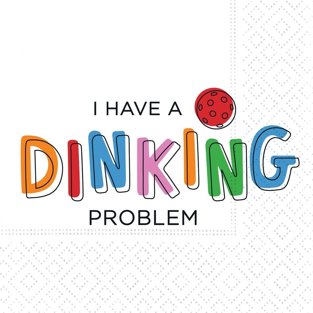 Funny Pickleball Cocktail Napkins - 80-Pack with 4 Hilarious Designs | Perfect for Pickleball Parties, Game Nights & Sports-Themed Gatherings