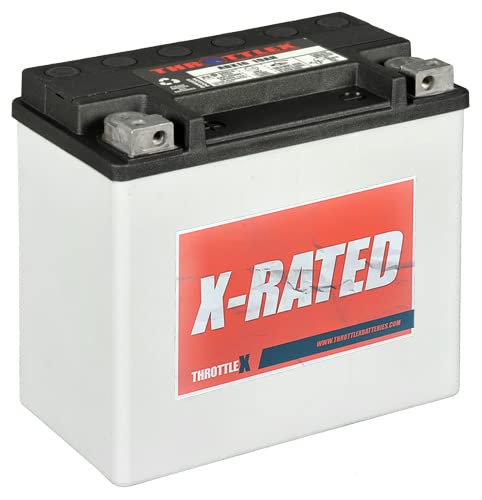 ThrottleX HDX16 Motorcycle Battery - High Performance Replacement Power for Harley, Honda, Kawasaki - Perfect for Long Rides & Cold Weather Starts