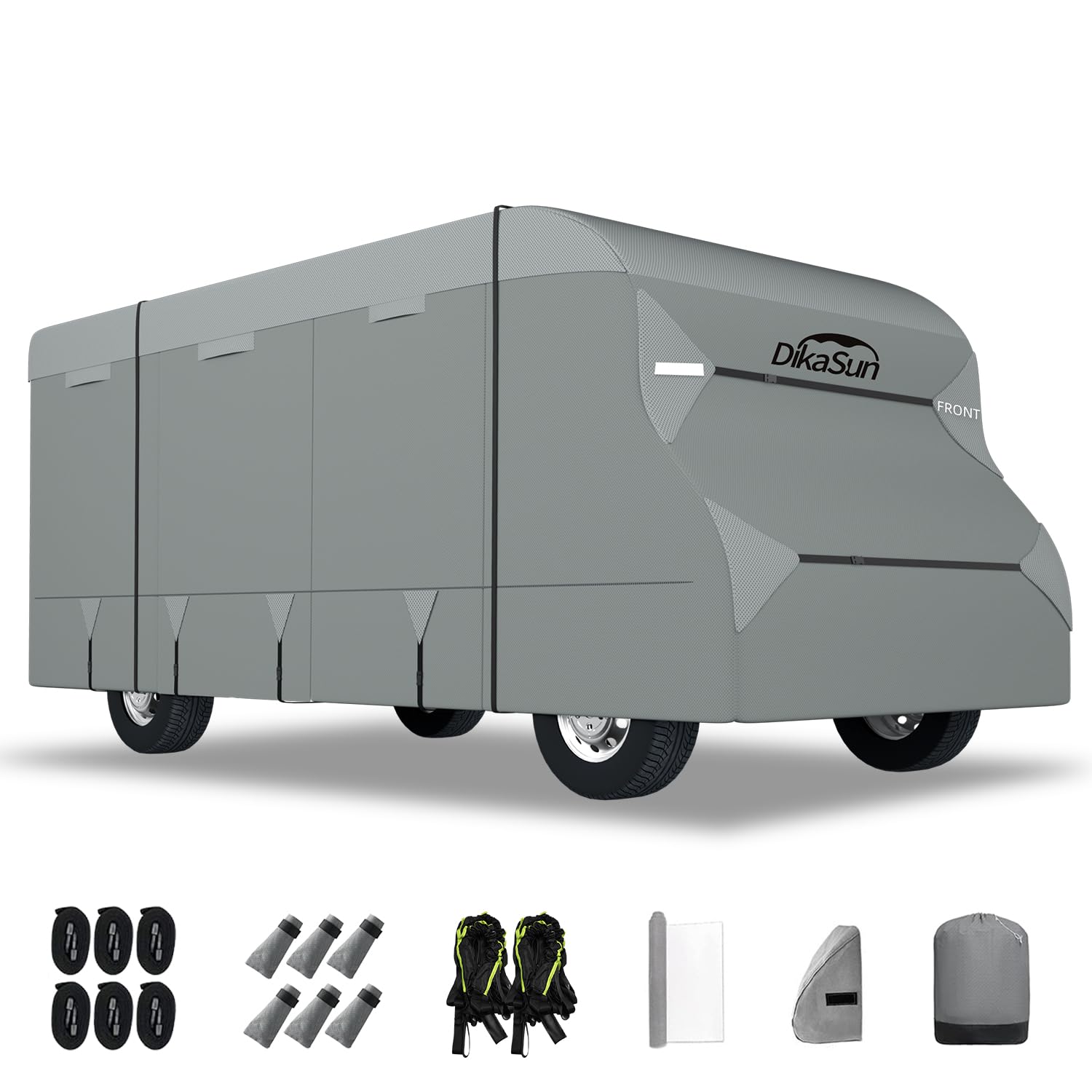 Heavy Duty 7-Layer Class C RV Cover 29-32 FT - Waterproof, UV-Resistant, Windproof Camper Cover for Motorhomes & Travel Trailers - Perfect for Outdoor Storage & Winter Protection
