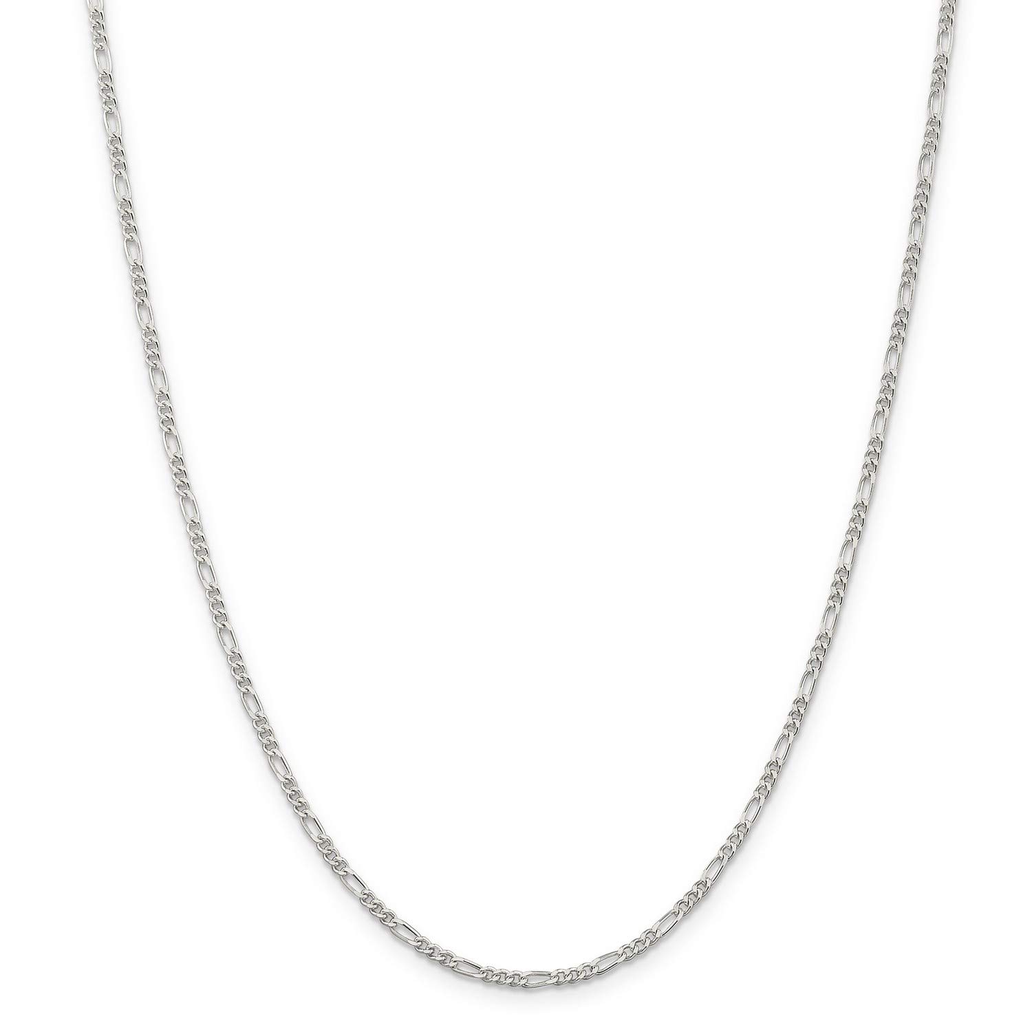 925 Sterling Silver Figaro Chain Necklace, Bracelet or Anklet - Elegant Jewelry for Men & Women - Perfect for Gifts, Daily Wear & Special Occasions
