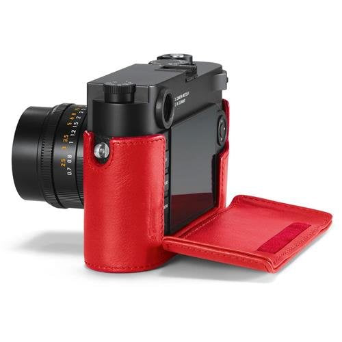 Leica M10 Camera Protector Case - Genuine Leather Cover in Red for Enhanced Protection | Perfect for Travel, Outdoor Photography & Everyday Use