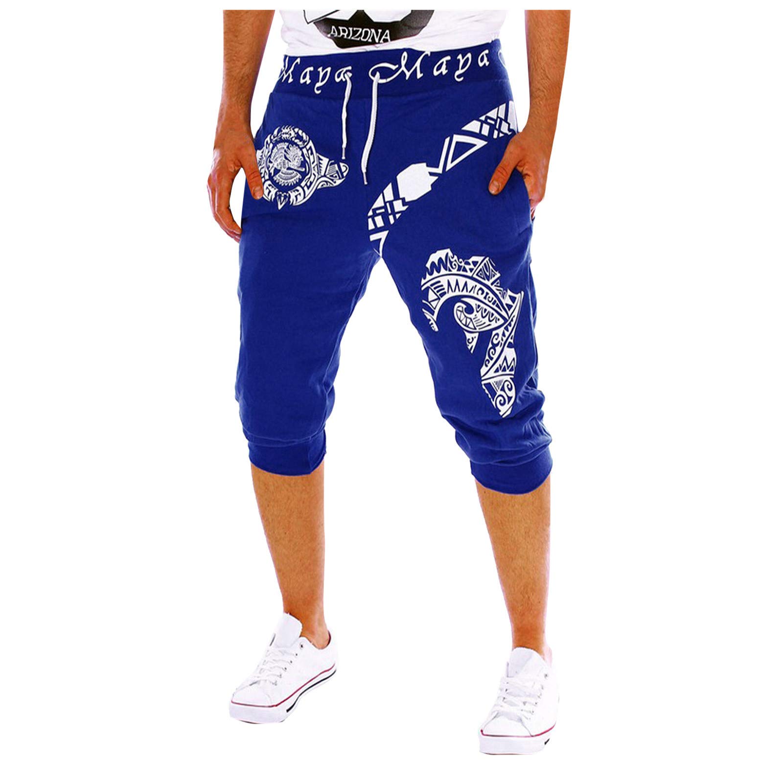 Men's Slim Running Shorts - Summer Athletic Shorts with Digital Print for Casual & Sports Wear | Perfect for Jogging, Gym & Outdoor Activities