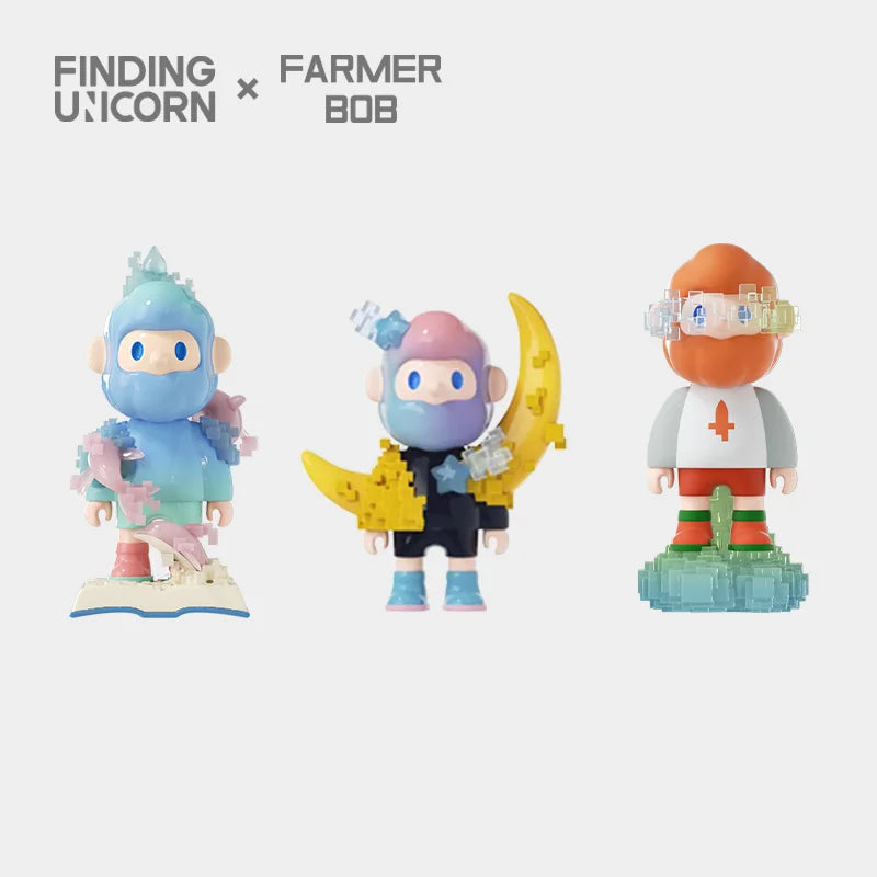 FARMER BOB Next Generation Pixel Universe Series Blind Box Collectible Toy Figures - Perfect for Anime Fans, Gift Giving & Home Decoration