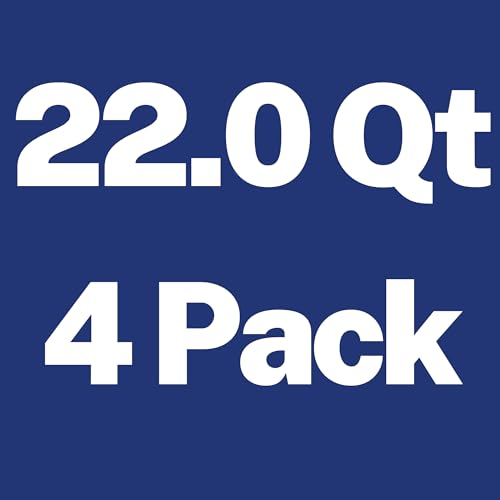 22.0 Qt-4 Pack(Blue Lids)