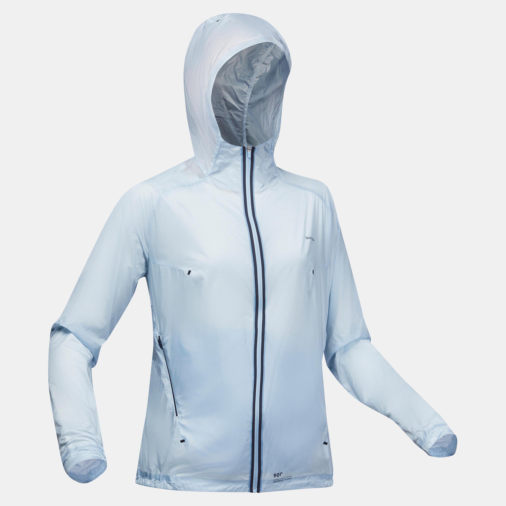 Quechua Women's MH900 Lightweight Windproof Jacket - Water-Resistant Hiking & Outdoor Jacket for Running, Camping & Travel
