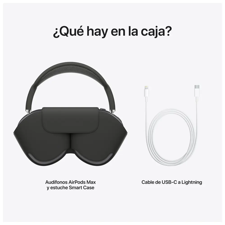Apple AirPods Max Wireless Over-Ear Headphones - Space Gray | Active Noise Cancelling, High-Fidelity Audio, Comfortable Fit for Travel, Work & Entertainment