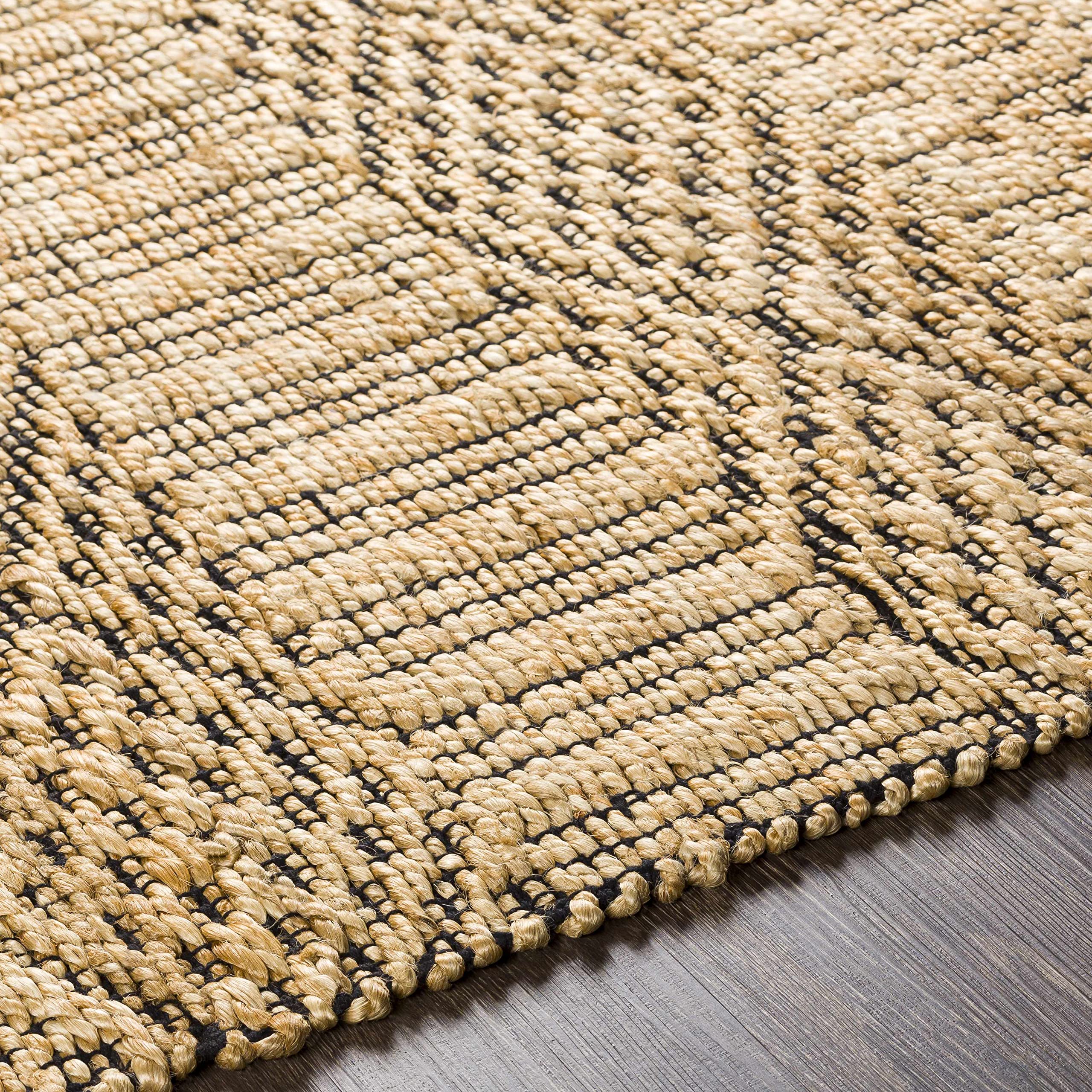 Bohemian Transitional Hauteloom Cloverly Jute Area Rug 8'10