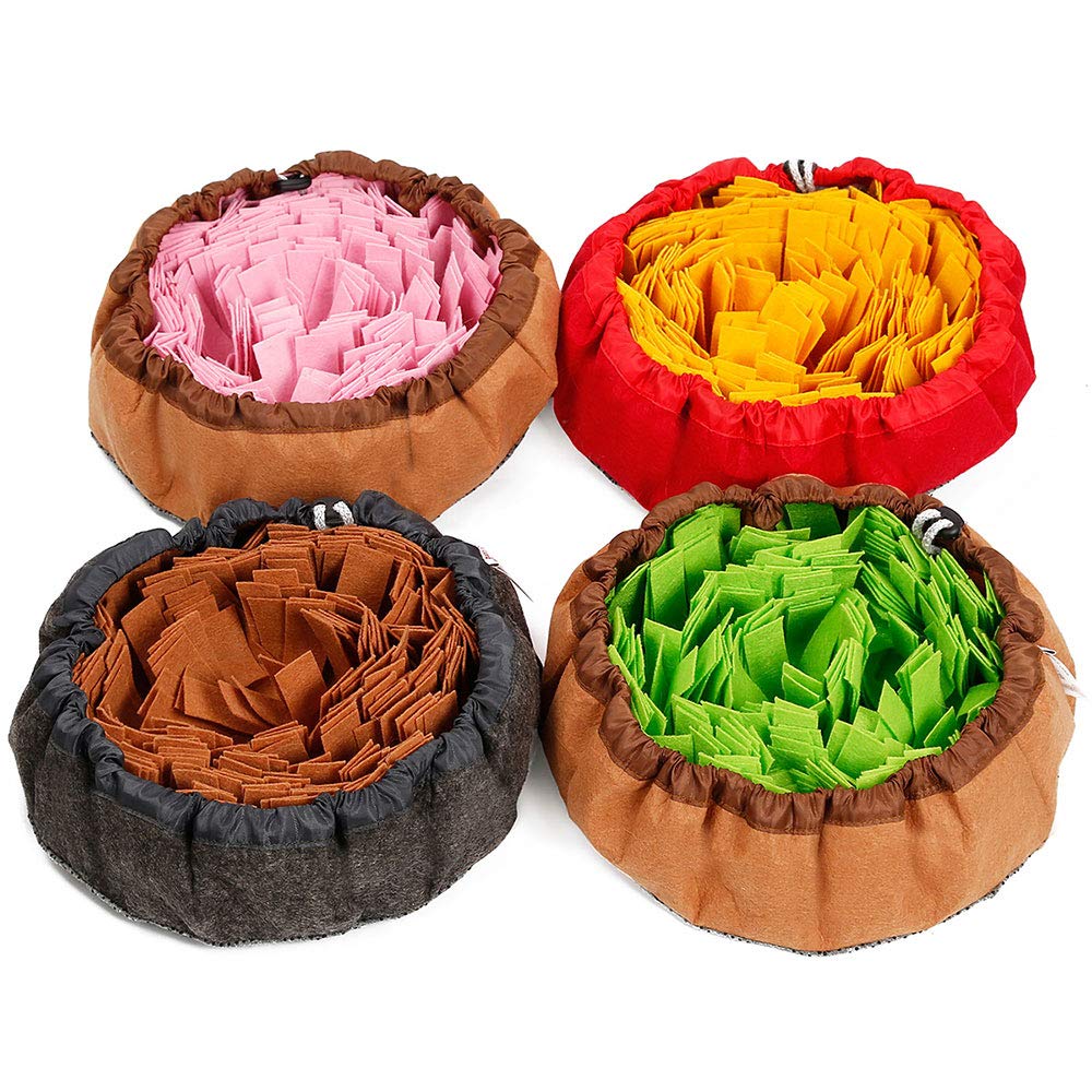 Oncpcare Slow Feeder Dog Mat - Snuffle Feeding Pad & Foraging Toy for Dogs & Cats - Stress Relief & Mental Stimulation for Small Pets - Perfect for Mealtime Enrichment & Nosework Games