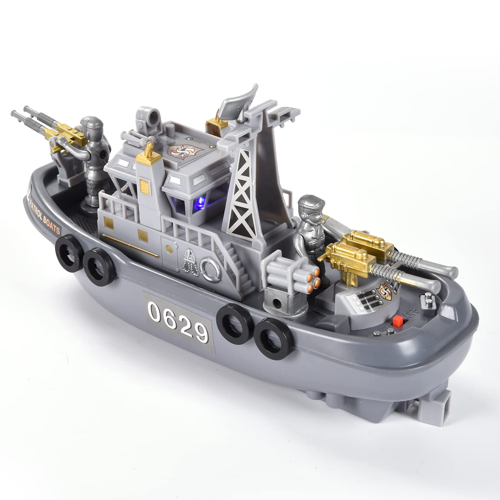Pool Warship Toy Boat - Kids Bath Toys, Aircraft Carrier Battleship for Bathtub & Pool Play | Fun Water Play Gift for Boys & Girls | Perfect for Indoor & Outdoor Water Games