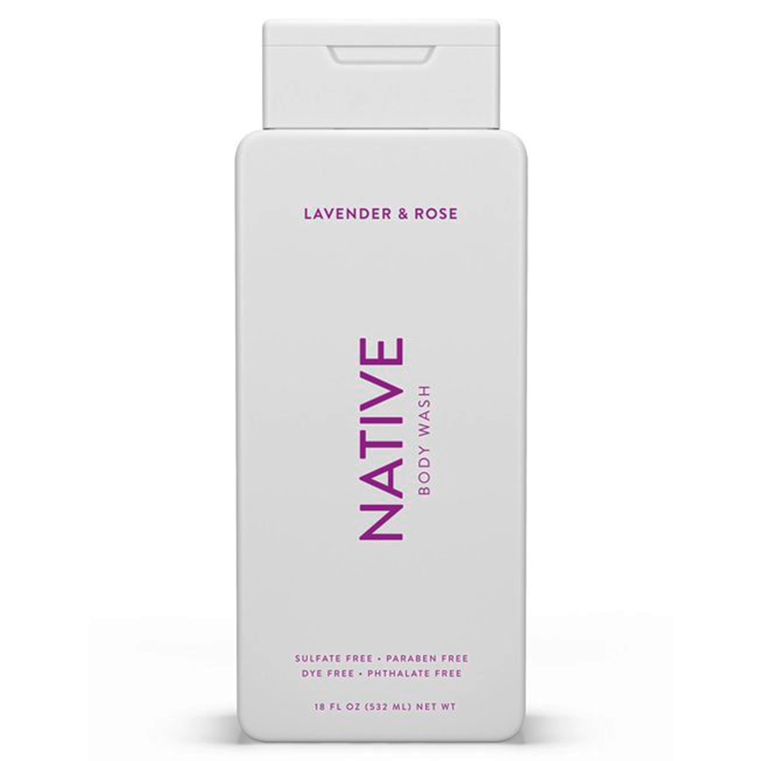 Organic Lavender & Rose Body Wash - Sulfate & Paraben Free - 18 oz - Hydrating & Soothing for Dry Skin - Perfect for Relaxing Bath & Shower Time