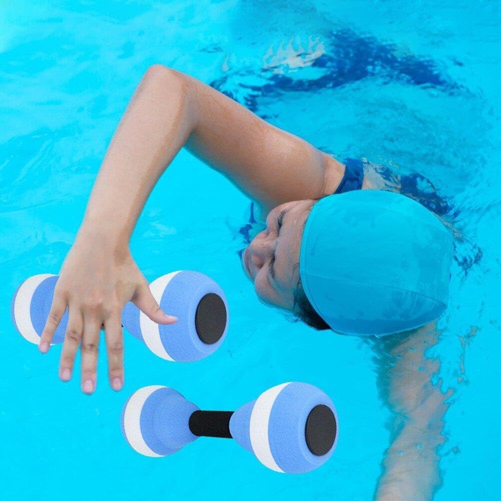 2 Pack Water Dumbbells for Aquatic Exercise - Lightweight Foam Fitness Equipment for Water Aerobics, Pool Workouts & Swimming Training - Perfect for Home, Gym & Rehabilitation Therapy